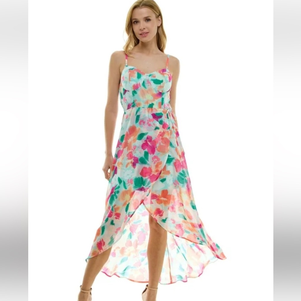 Floral Sleeveless Maxi Dress